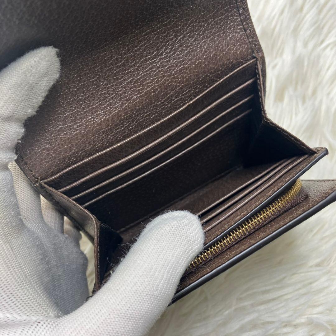 ソル様✨美品✨グッチ オフィディア 二つ折り財布 GGマーモント シェリーライン
