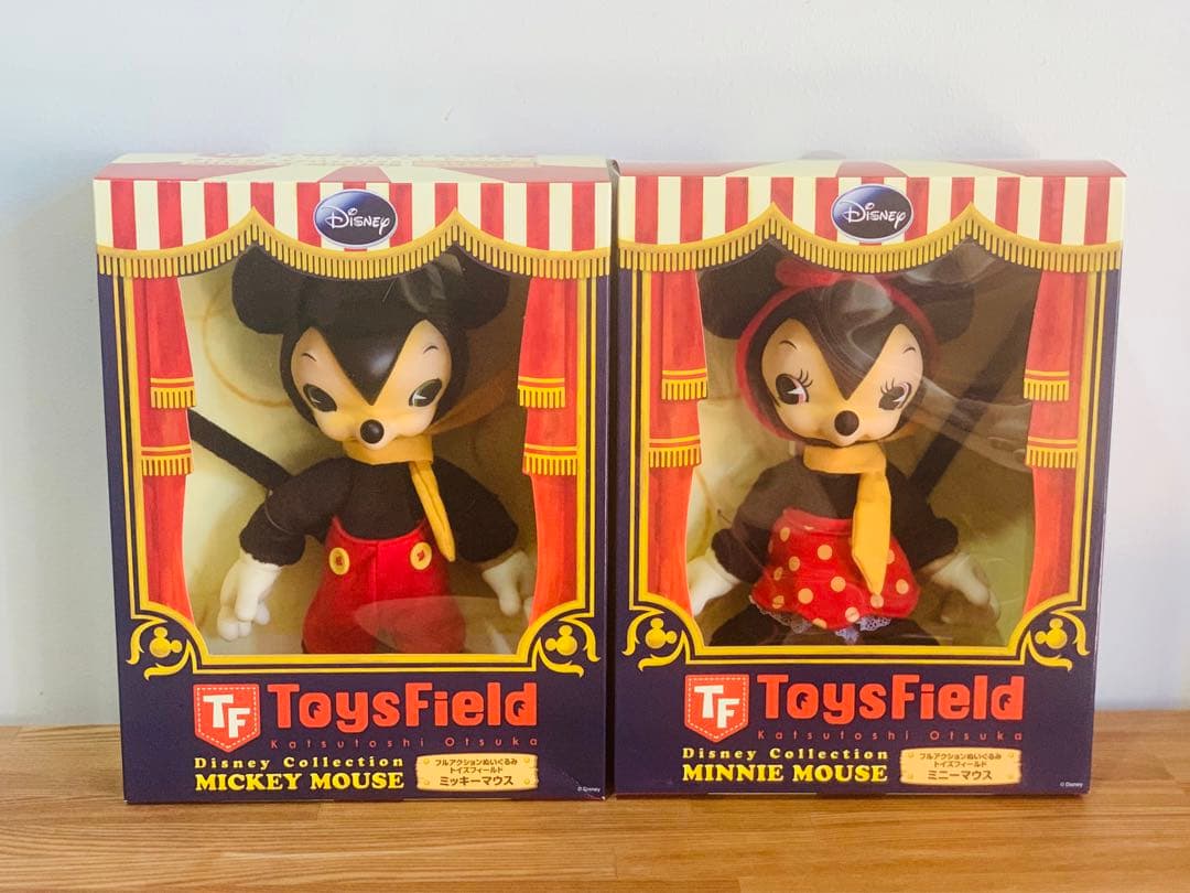 希少　美品　未開封　トイズフィールド　大塚勝俊　ミッキー ミニー　フィギュア