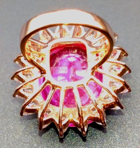 りりここ 天然ビビットピンクルべライトトルマリン 36.80CT 指輪