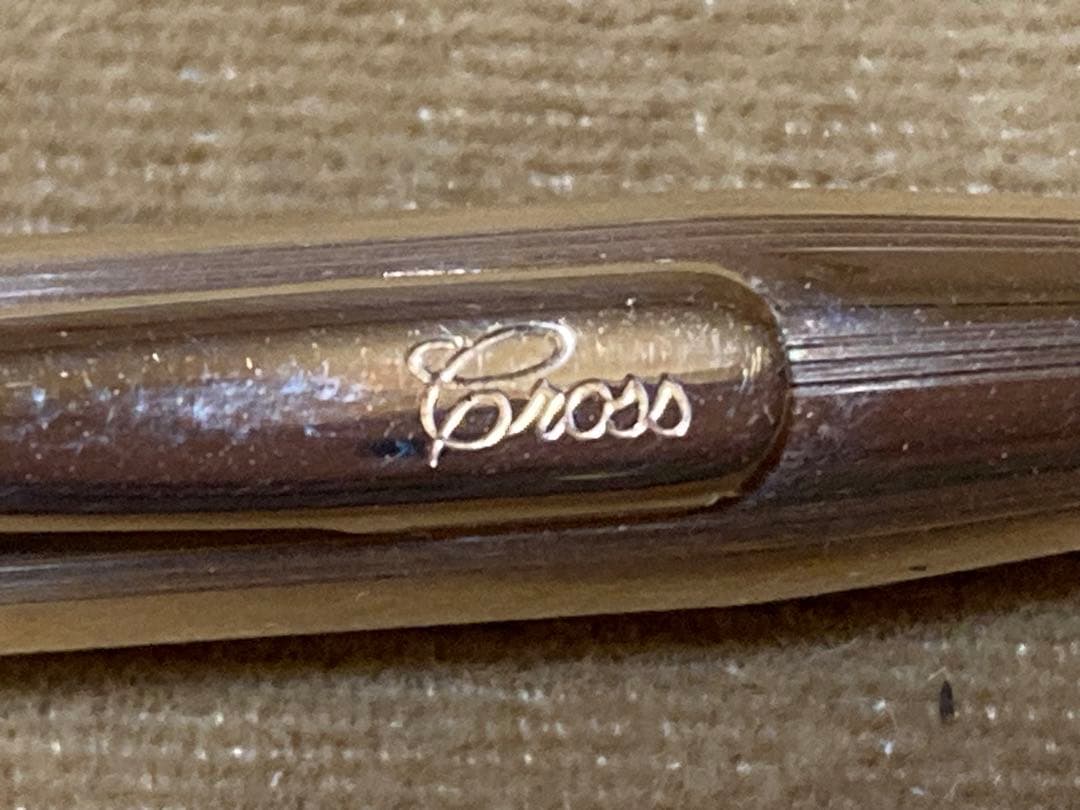 CROSS クロスボールペン14K 14金 ケース 英語説明書付き 旧ロゴ 希少