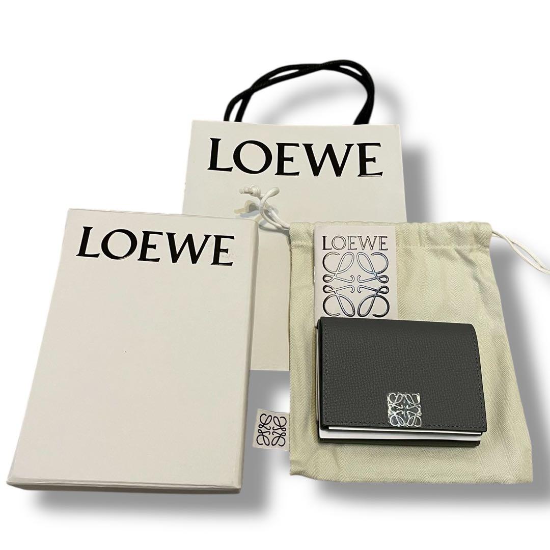 #*o様 【新品】ロエベ アナグラムトライフォールドウォレット 3つ折り財布 グ