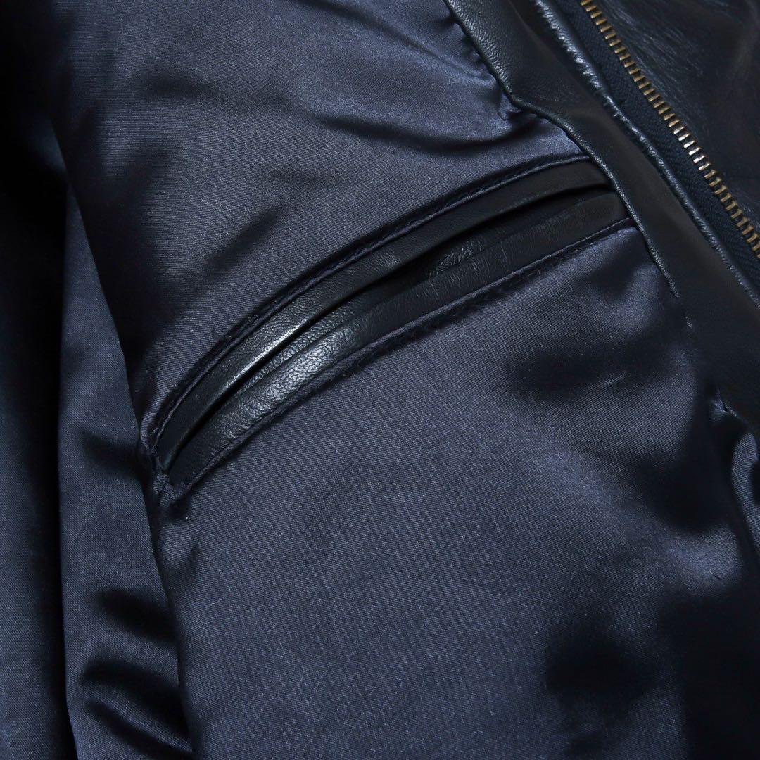 A-2 ショート丈 フライト レザージャケット ブルゾン ライダース 本革 羊