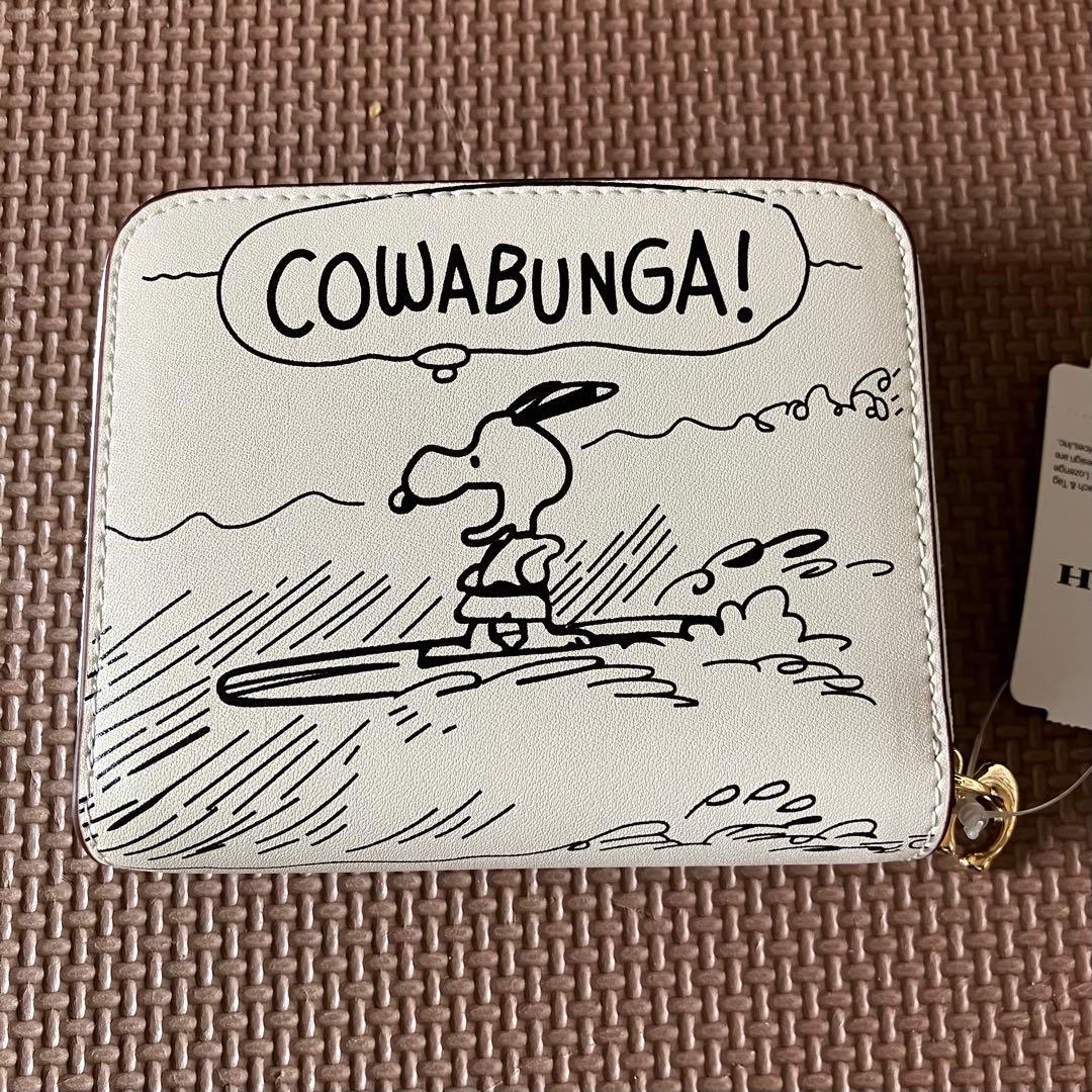【リンさまご購入分】【COACH X PEANUTS】ビルフォールド チョーク