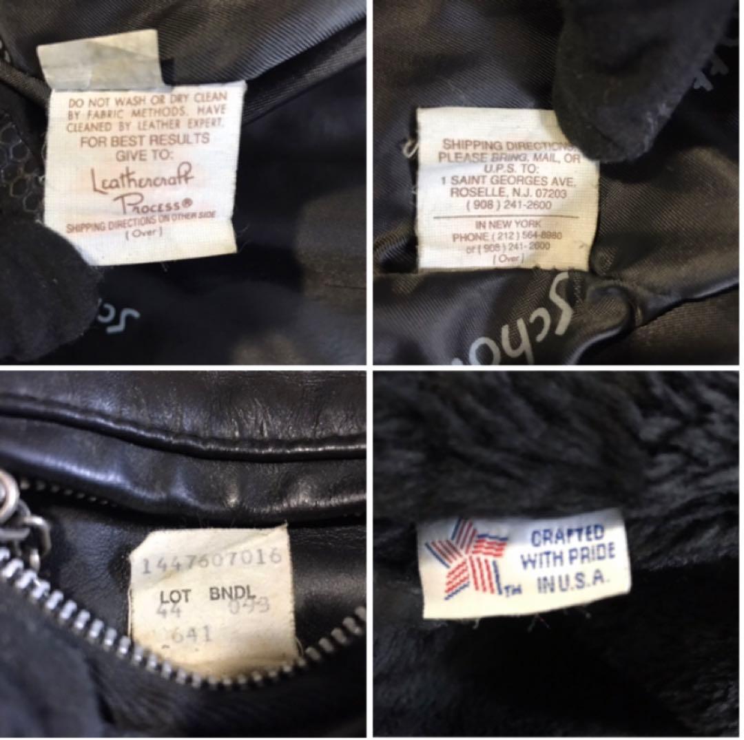 Schott 641 シングルライダース レザージャケット 44サイズ