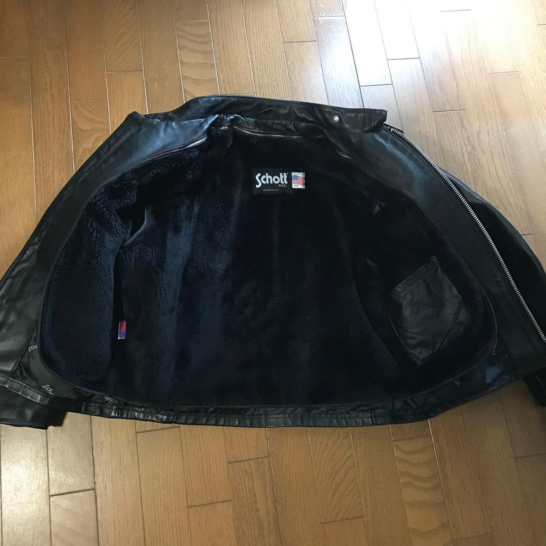 Schott 641 シングルライダース レザージャケット 44サイズ