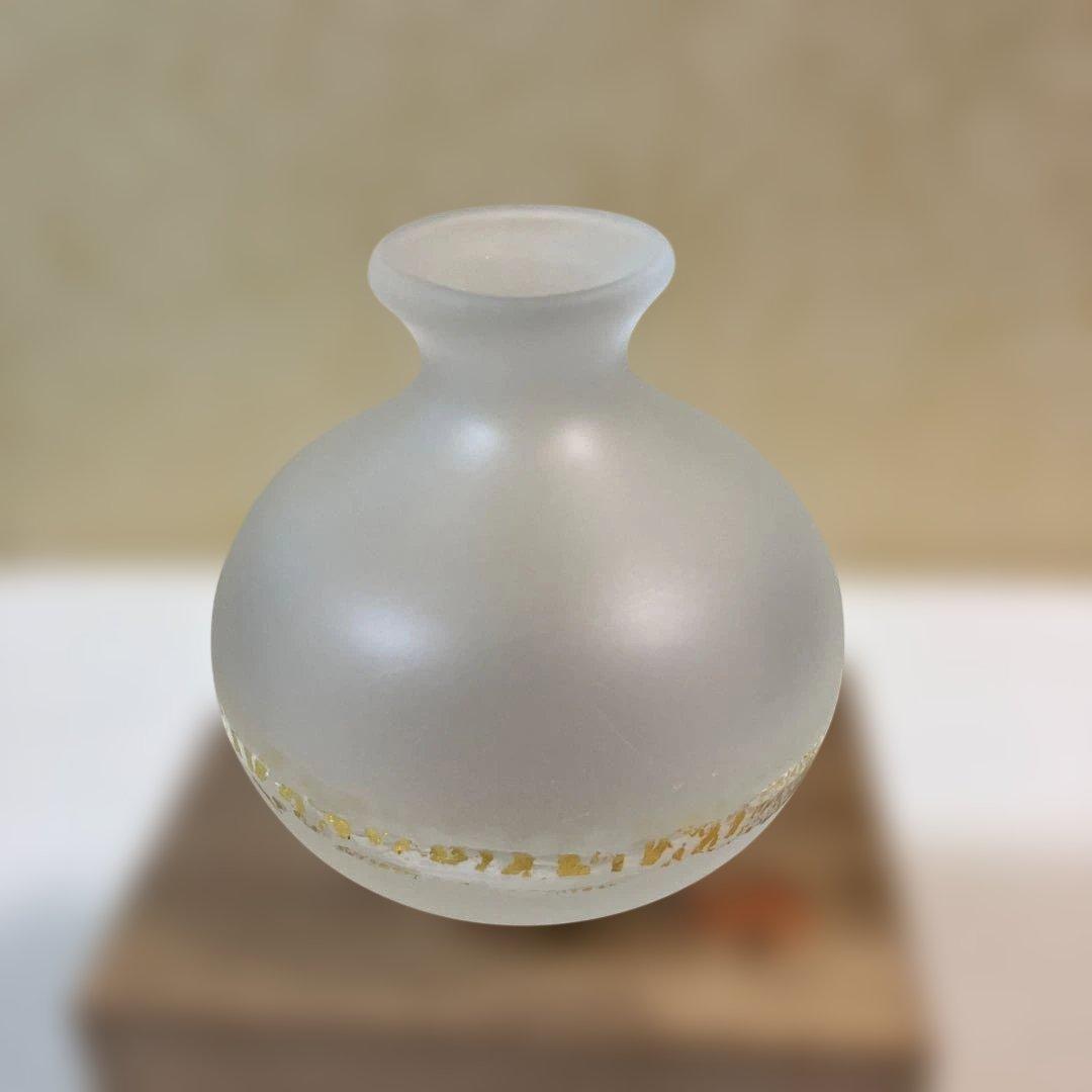 藤田喬平 手吹金彩徳利 共箱