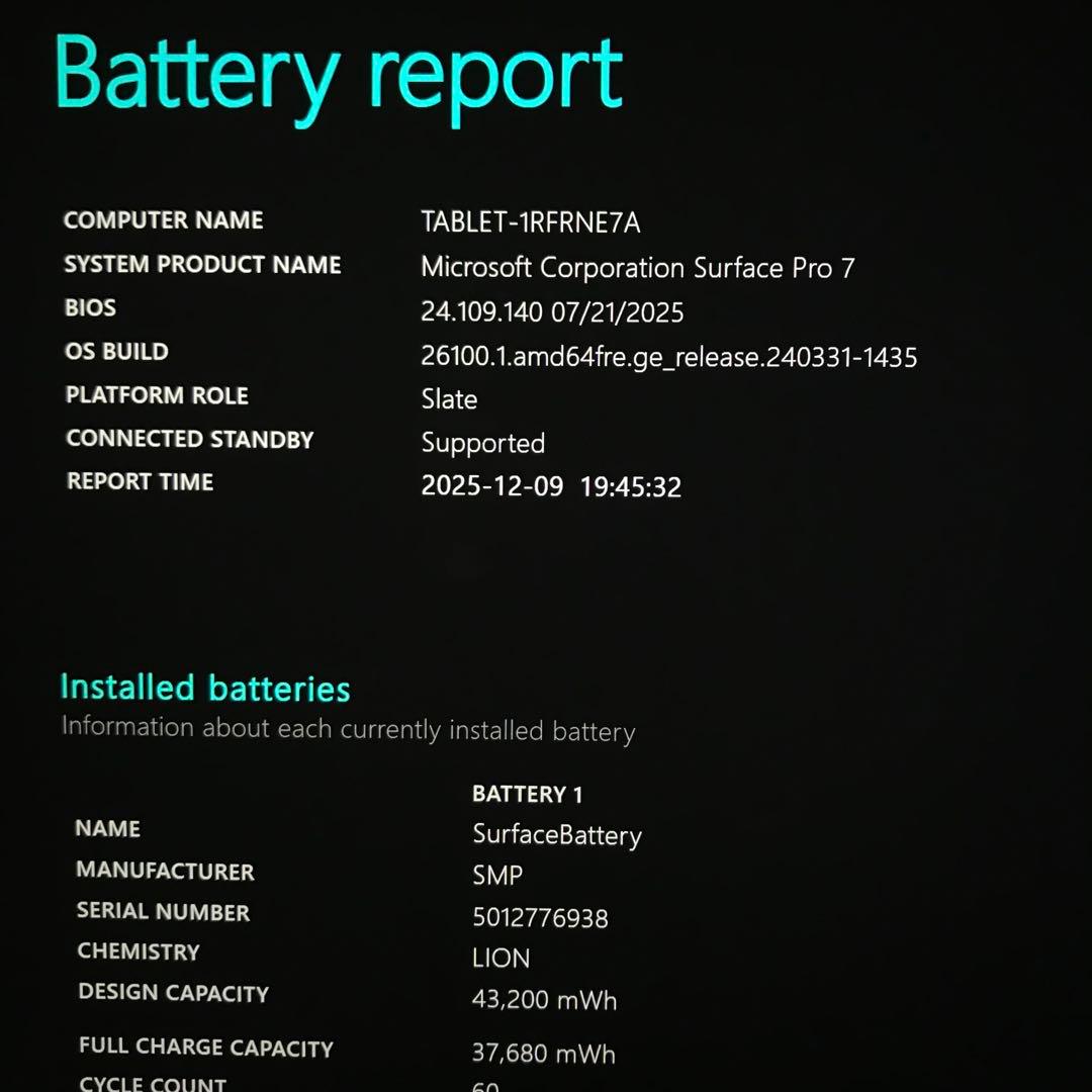 【超美品・最上位】 Surface Pro7 i7 16G/1TB Office