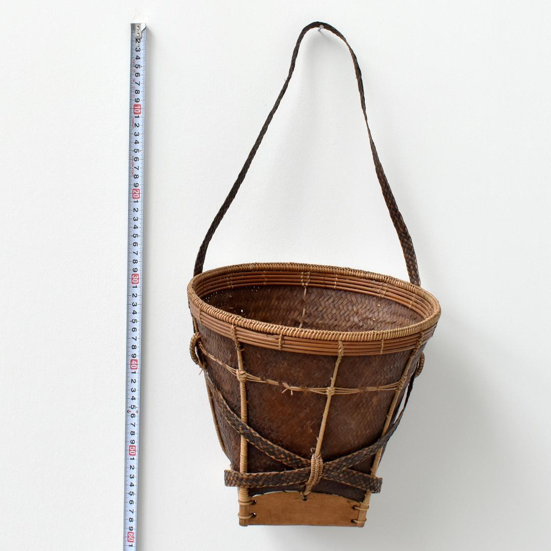 山岳少数民族 ラタン竹編籠 バスケット 竹かご 椀籠 バスケット古民芸 民藝