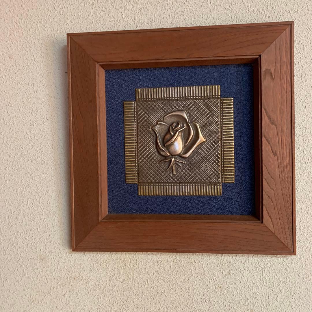 薔薇彫金　大須賀選　共箱有り