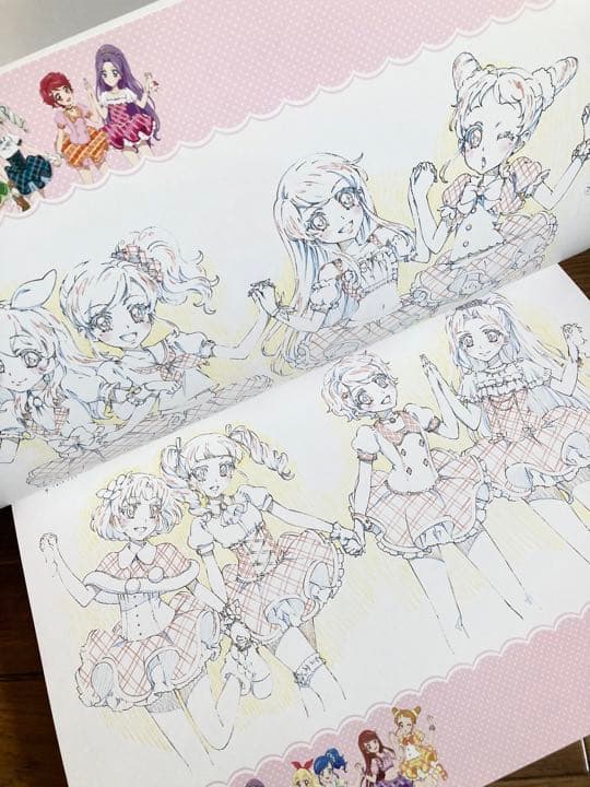 アイカツ！　資料　原画　絵コンテ　星宮いちご　特盛いちごパフェBOX 神崎美月