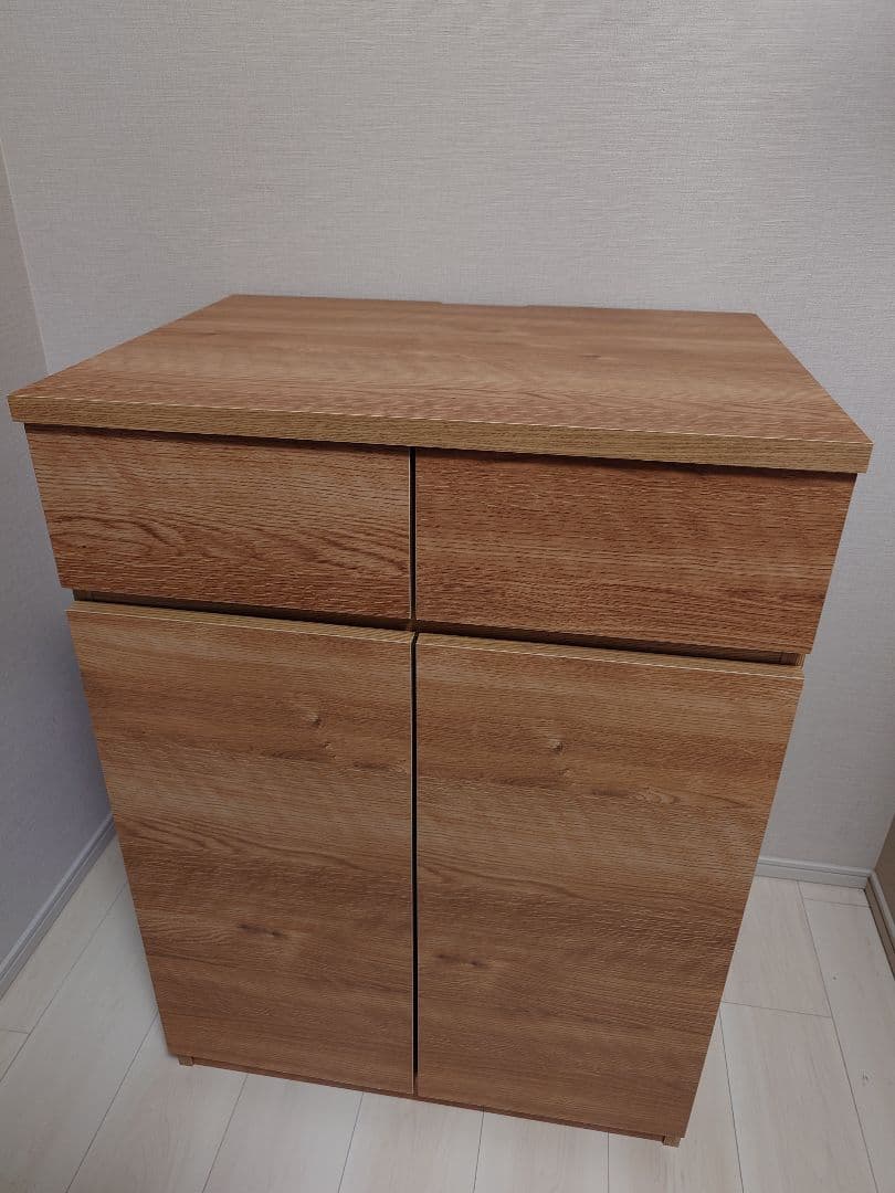 北欧スタイルリビング収納シリーズ 2枚扉タイプ 幅60cm キャビネット