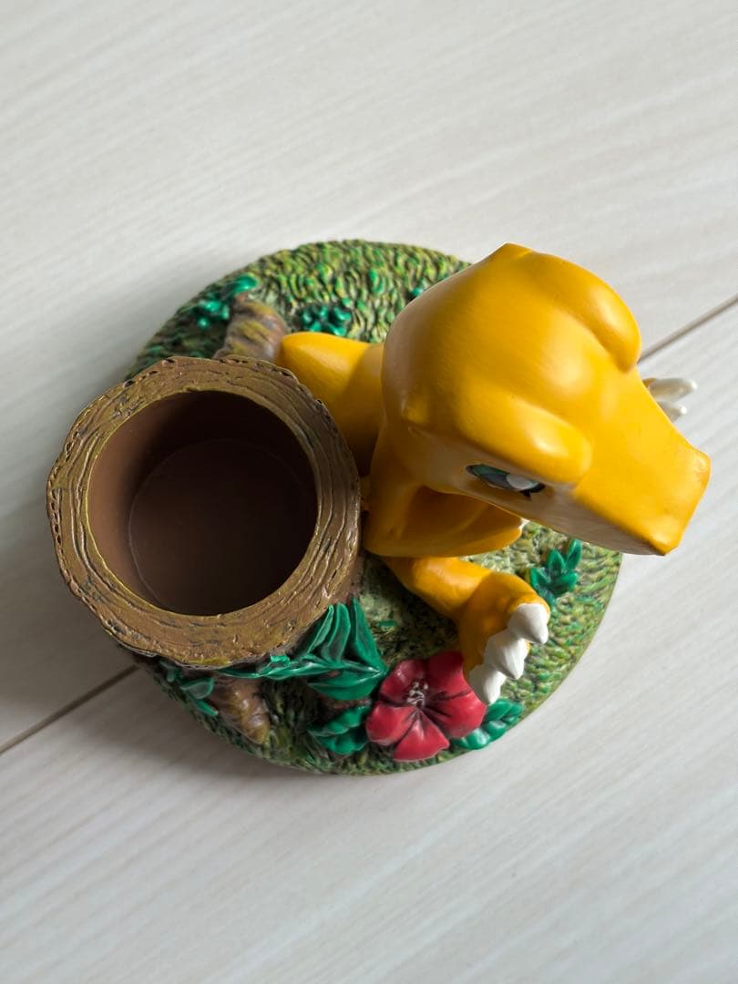 デジモンアドベンチャー　アグモン　ぷち文具スタンド