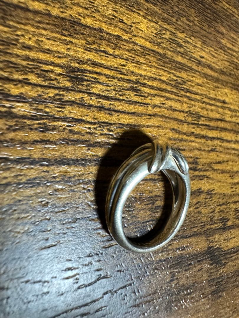 美品 ティファニー リング シグネチャー クロス シルバー 925 10号