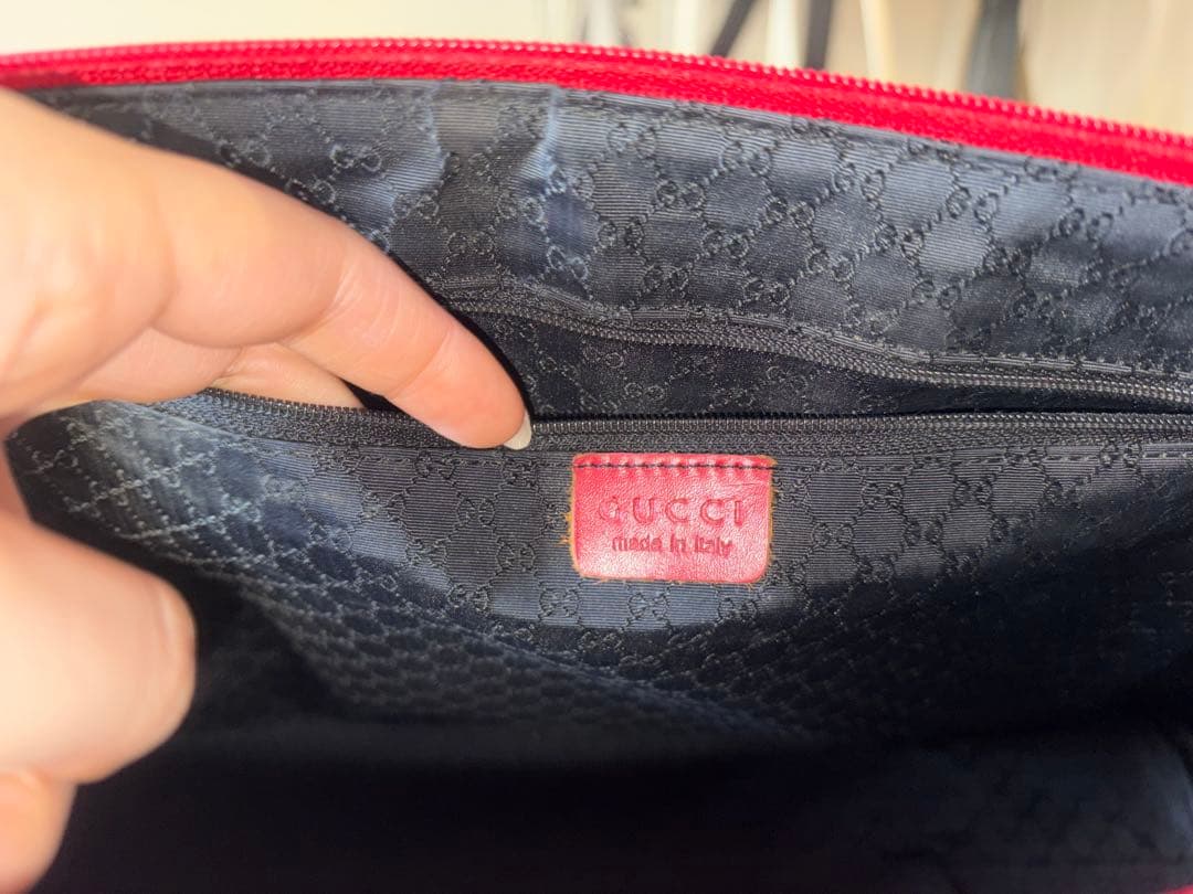 GUCCI ハンドバッグ 赤 トートバッグ