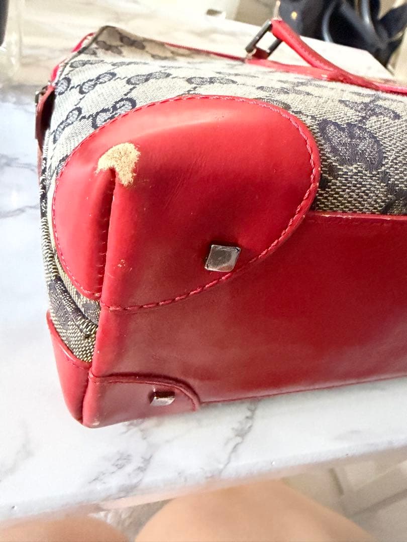 GUCCI ハンドバッグ 赤 トートバッグ