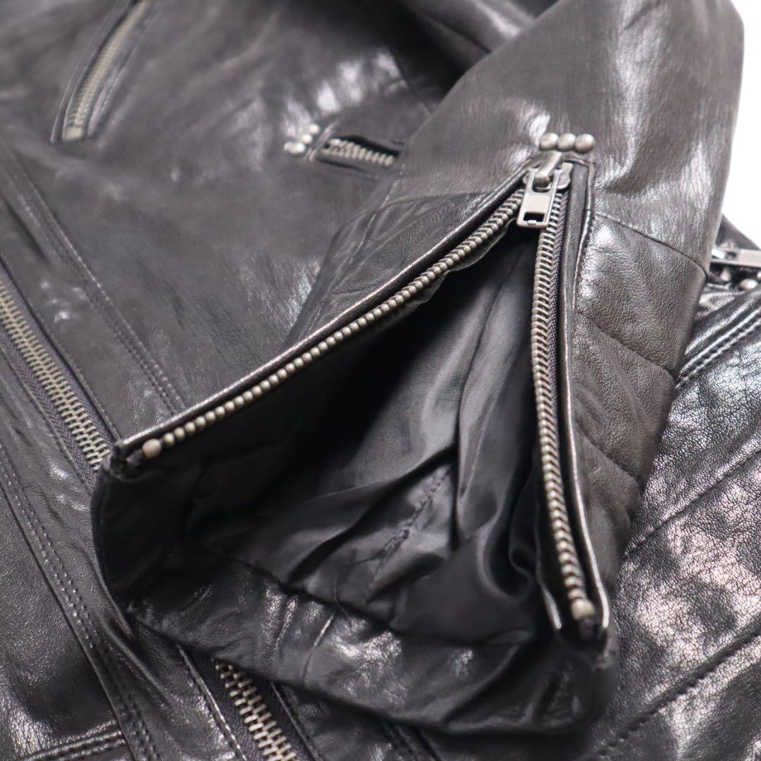 archive diesel ジップデザイン ライダース レザージャケット