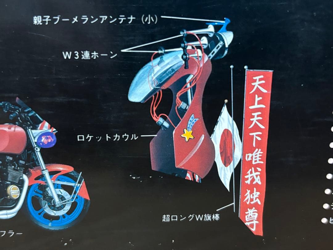 アオシマ 1/12 俺のマシン 風林火山2 XJ400D プラモデル 未組立