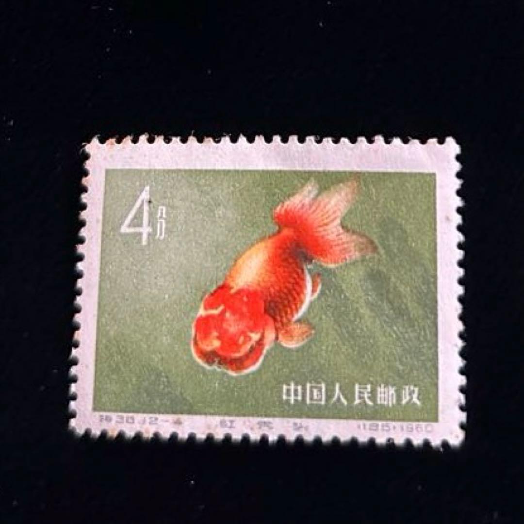中国切手　金魚シリーズ　1960年　特38 12種完　【希少】 消印なし