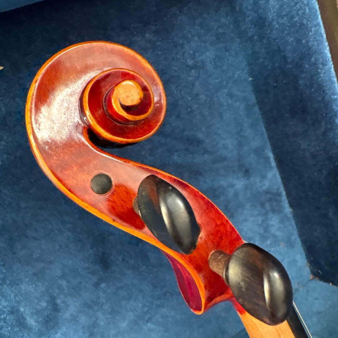 バイオリンケース お布団付き　青　バイオリン　弓