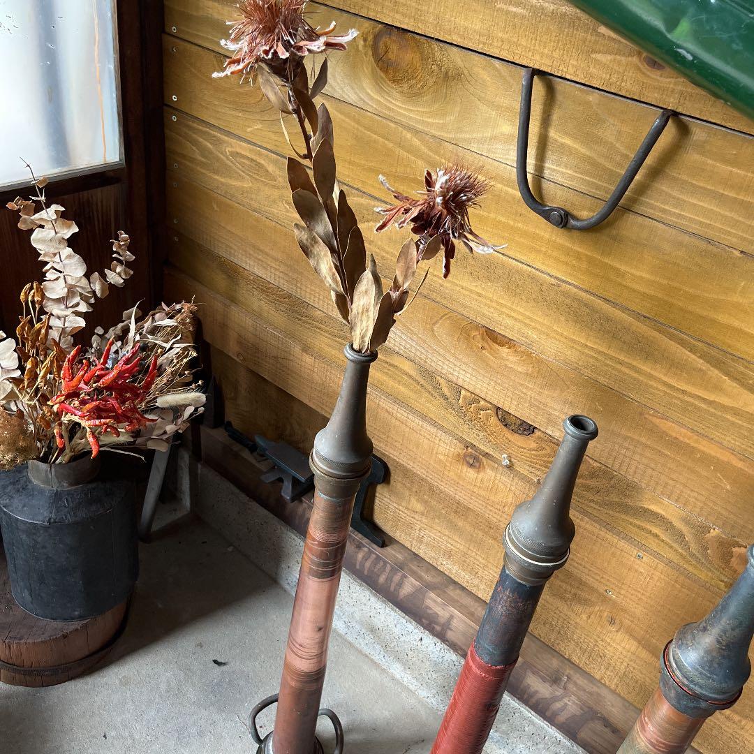 アンティーク消火ホース先　　　一本の価格です。