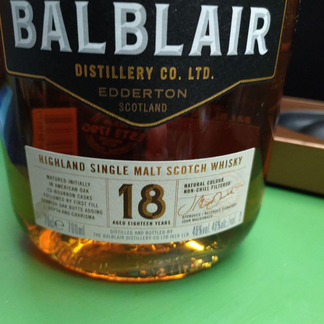 スコッチウイスキー　 バルブレア１８年