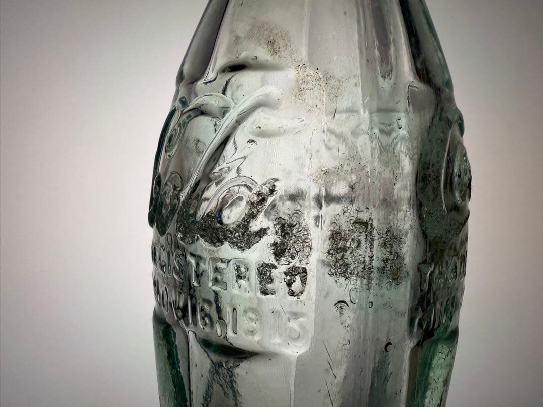 C2 1920年代　コカコーラ コンツァーボトル ライトグリーン 瓶