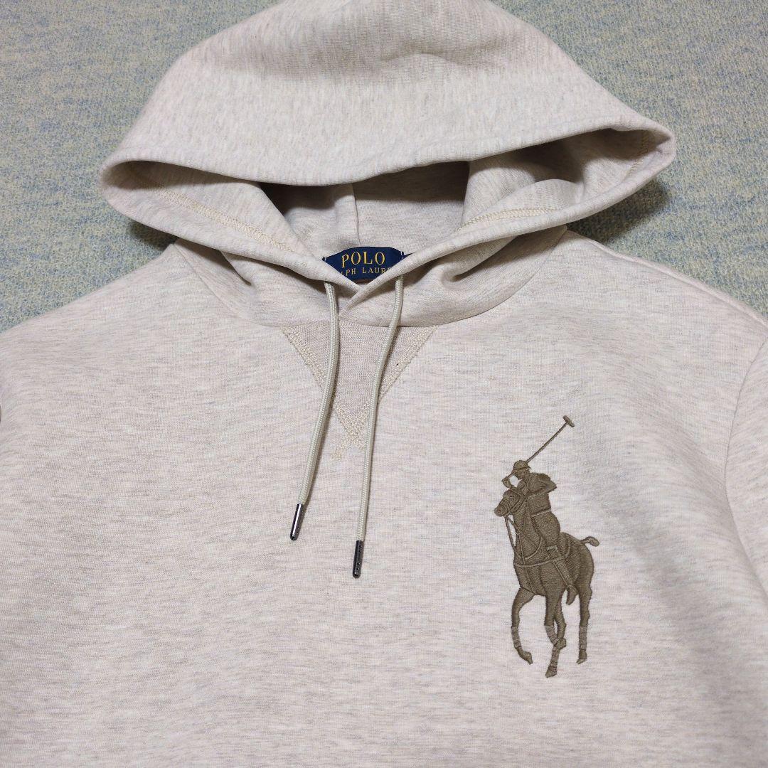 ポロラルフローレン ビッグポニー パーカー プルオーバー ベージュ XS