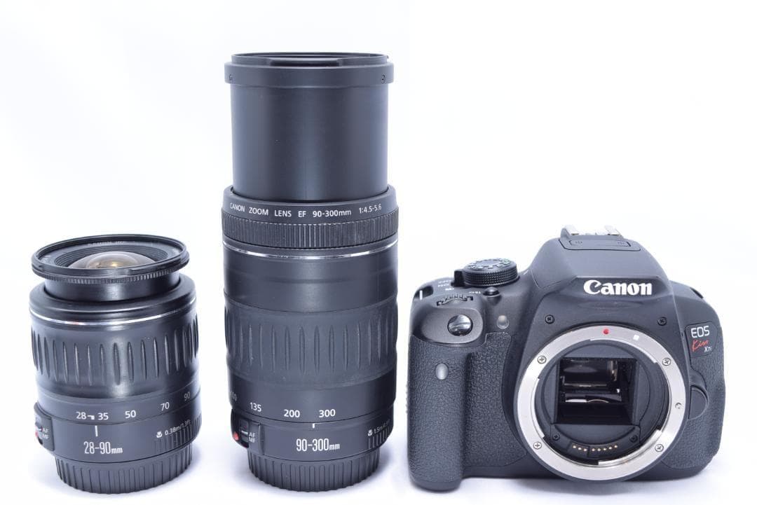 Canon Kiss X7i 　一眼レフカメラ　超望遠　Wレンズ　バック付き