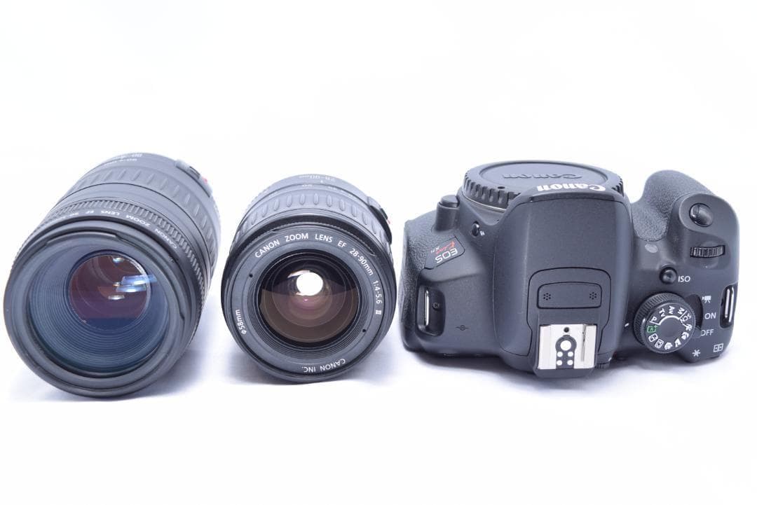 Canon Kiss X7i 　一眼レフカメラ　超望遠　Wレンズ　バック付き