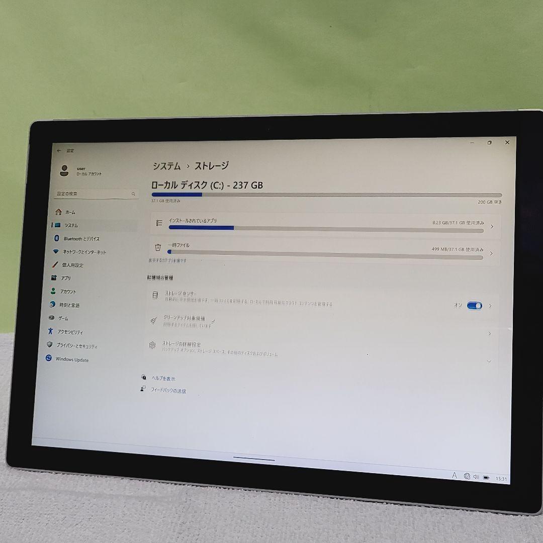 【美品】Surface Pro 7 i7/16G/256GB (ケース付き)