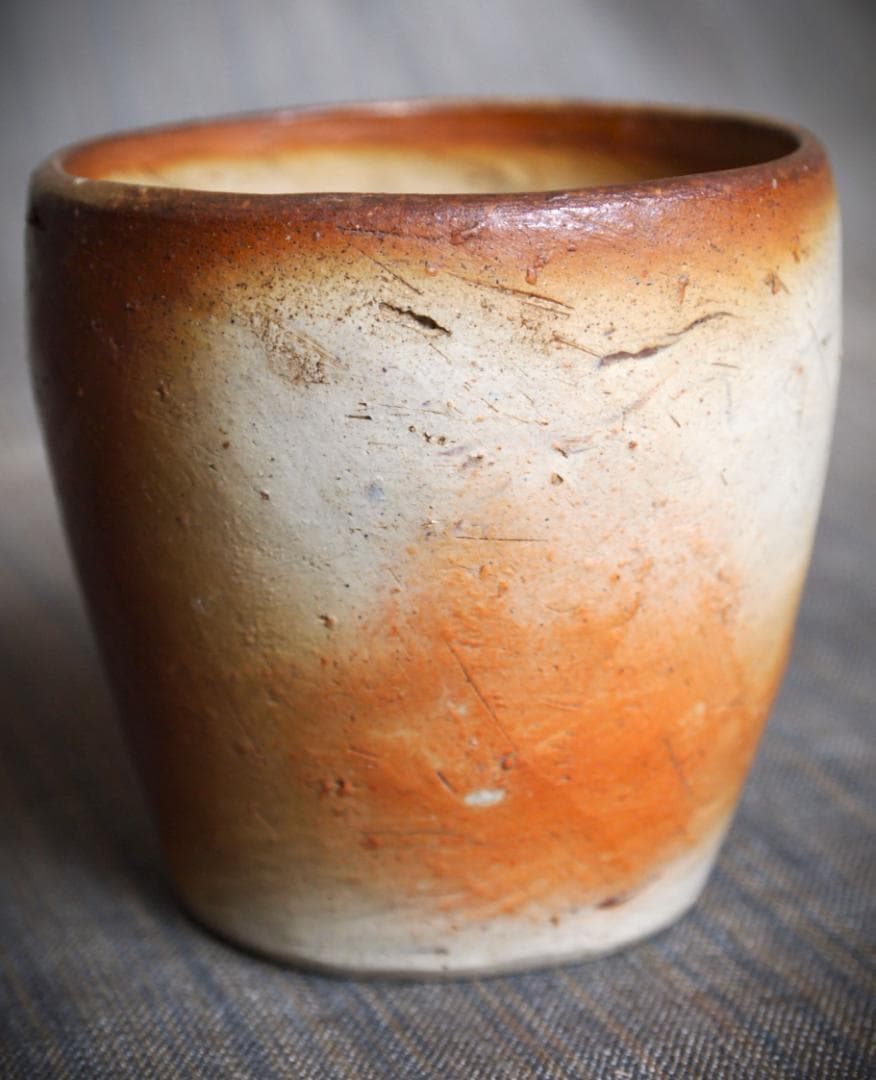 人気作家★星正幸【師：森陶岳】★備前ゆのみ★共箱・布・栞