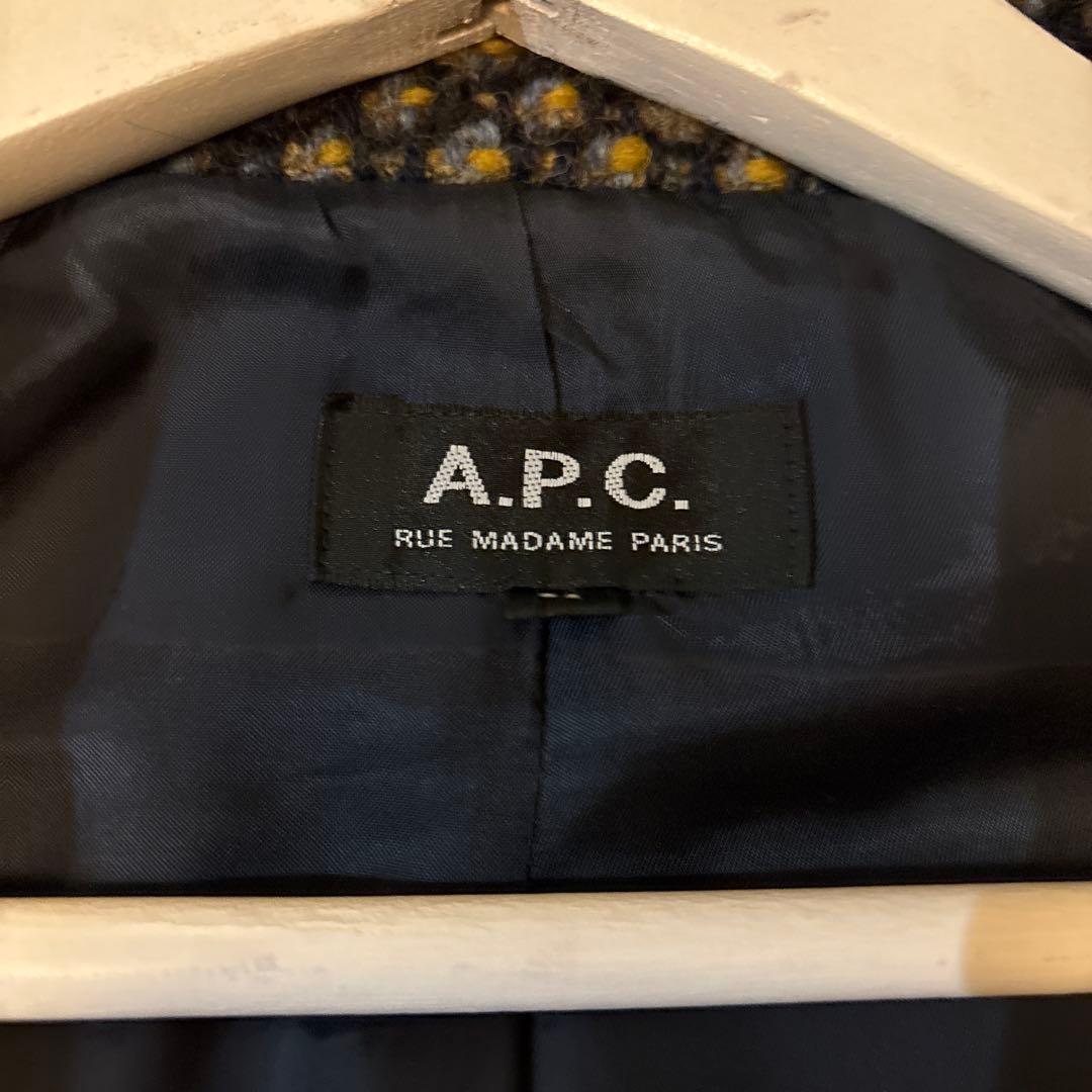 【美品】A.P.C. ツイードコート　36（衣装袋付き）