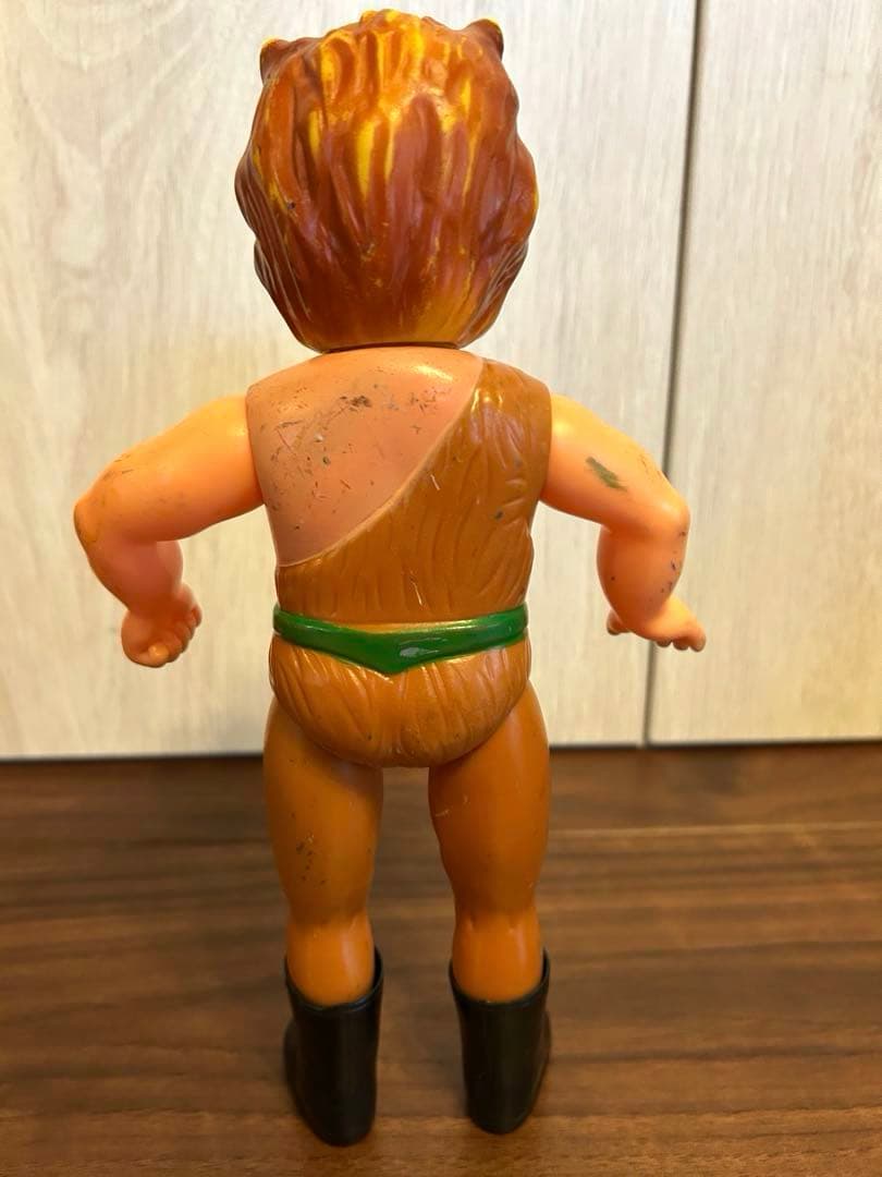 ザ・ライオンマン　ソフビ　タイガーマスク　当時物　中島製作所　昭和レトロ