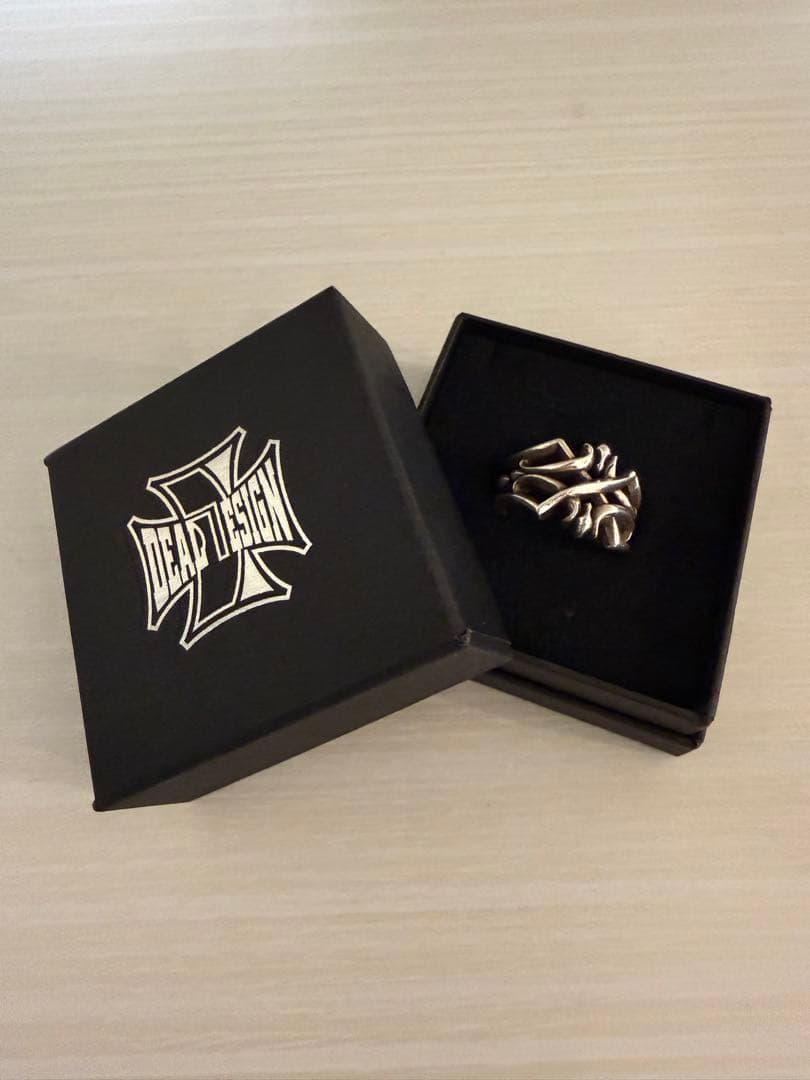 美品 ディールデザイン クラブクロスリング 指輪 SV925