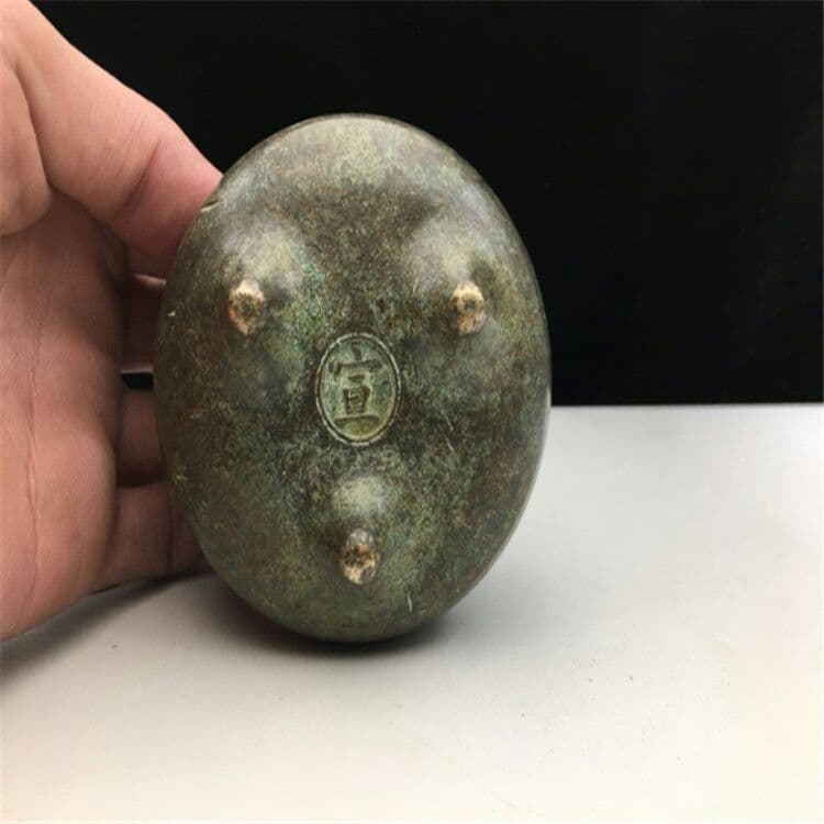 黄銅香炉古皮殻包パルプ古玩芸品古香炉