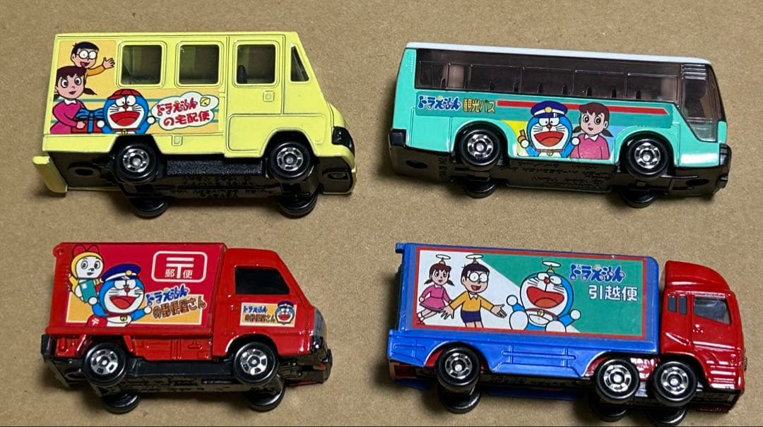 キャラトミカ ドラえもん たべもの販売車セット 運搬車セット 2点セット