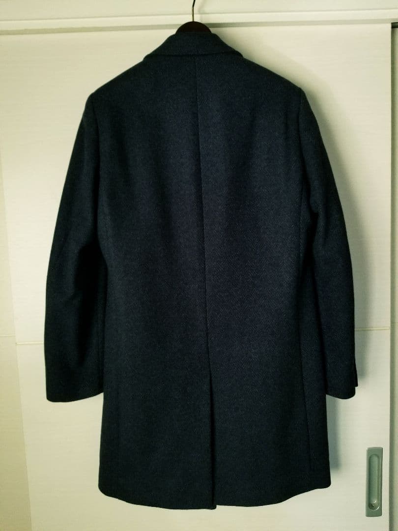 【極美品】ヒューゴボス ウール カシミヤ チェスターコート 本切羽