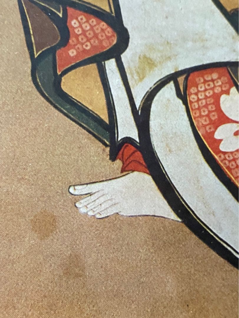 風前美人図 懐月堂安度 江戸期 当時物 希少 インテリア 額縁