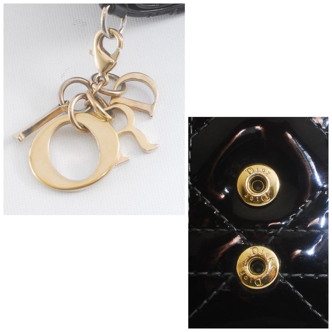 ＊Lady Dior＊ディオール＊エナメル＊ロータスウォレット＊カナージュ
