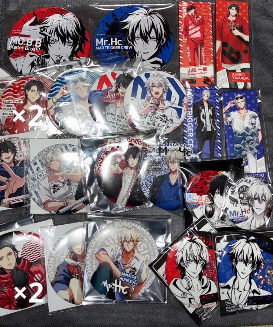 ヒプノシスマイク 山田一郎 碧棺左馬刻 缶バッジセット