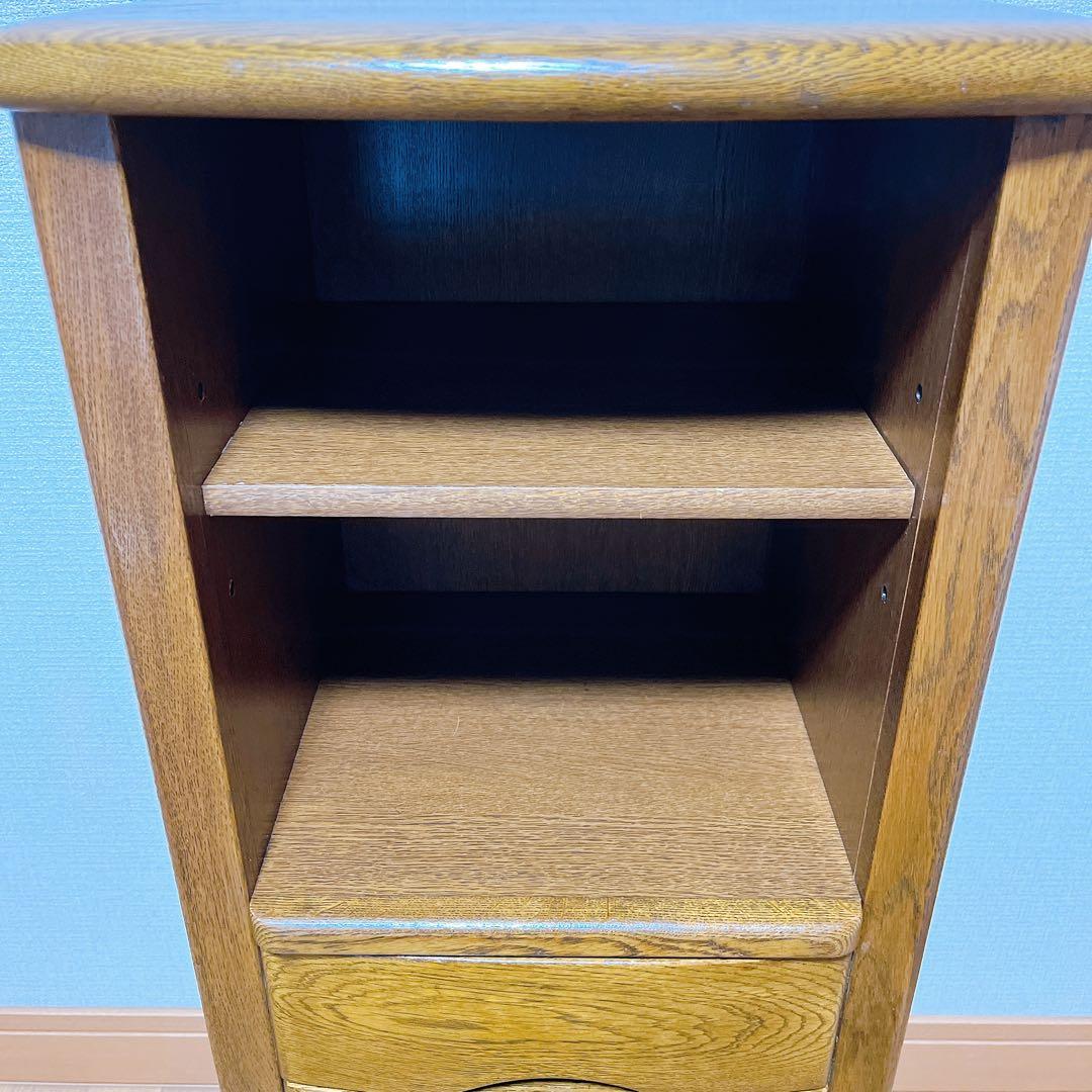 浜本工芸 ナラ材　電話台　チェスト チェスト キャビネット 引き出し収納