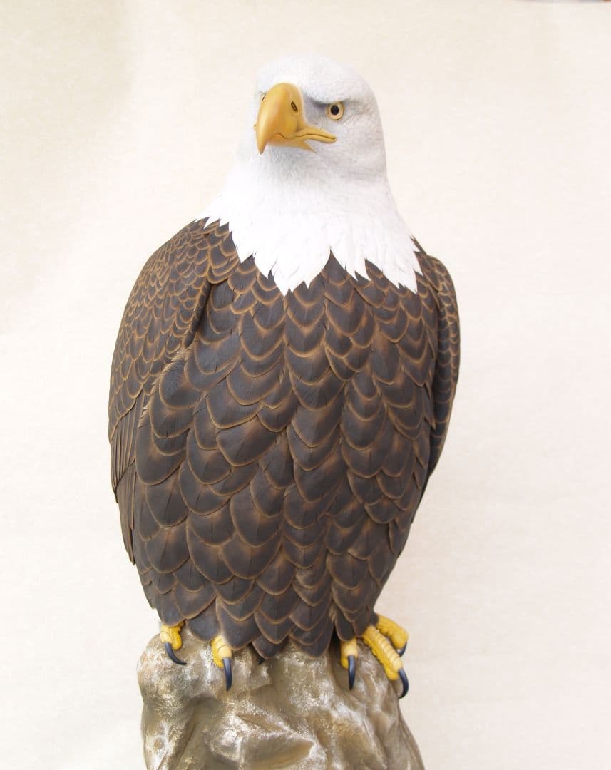 バードカービング　ハクトウワシ（リアルサイズ）