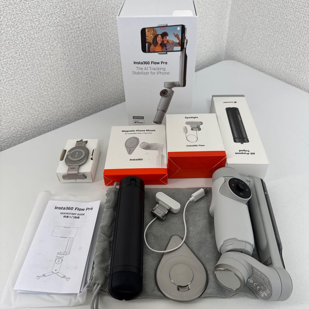 Y*I様 Insta360 Flow Pro マウント　ライト　セット