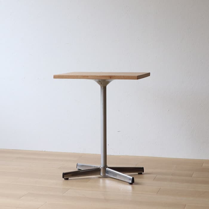 サイドテーブル レトロ 古家具 古材 ラワン天板 無垢材 木製 カフェ