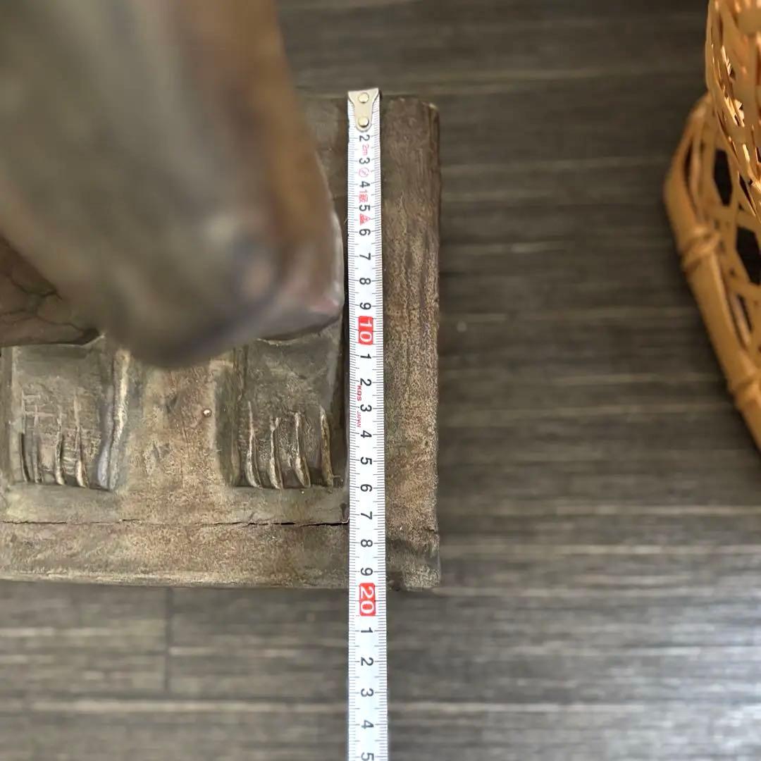 691 骨董 民芸 アンティーク アフリカ コンゴ ルバ族 女性立像 彫刻