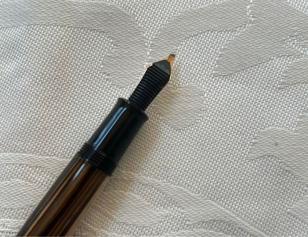 【未使用】　ペリカン スーべレーン M400 茶縞　万年筆