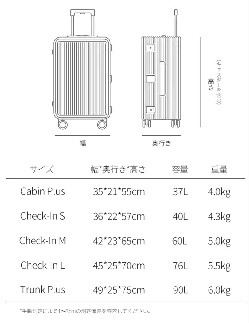 LDUVIN エッセンシャルモダン キャリーケース スーツケース