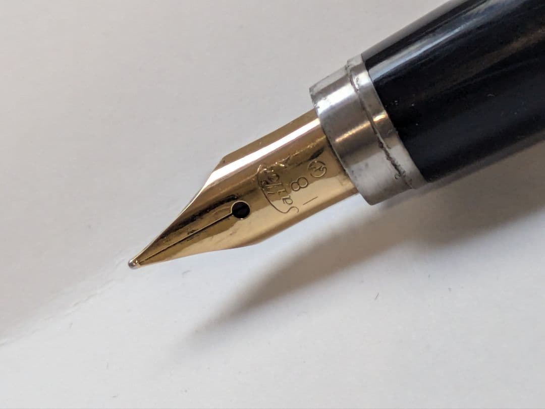 セーラー万年筆　ギャザード　万年筆　廃番　18金　旧コンバータ