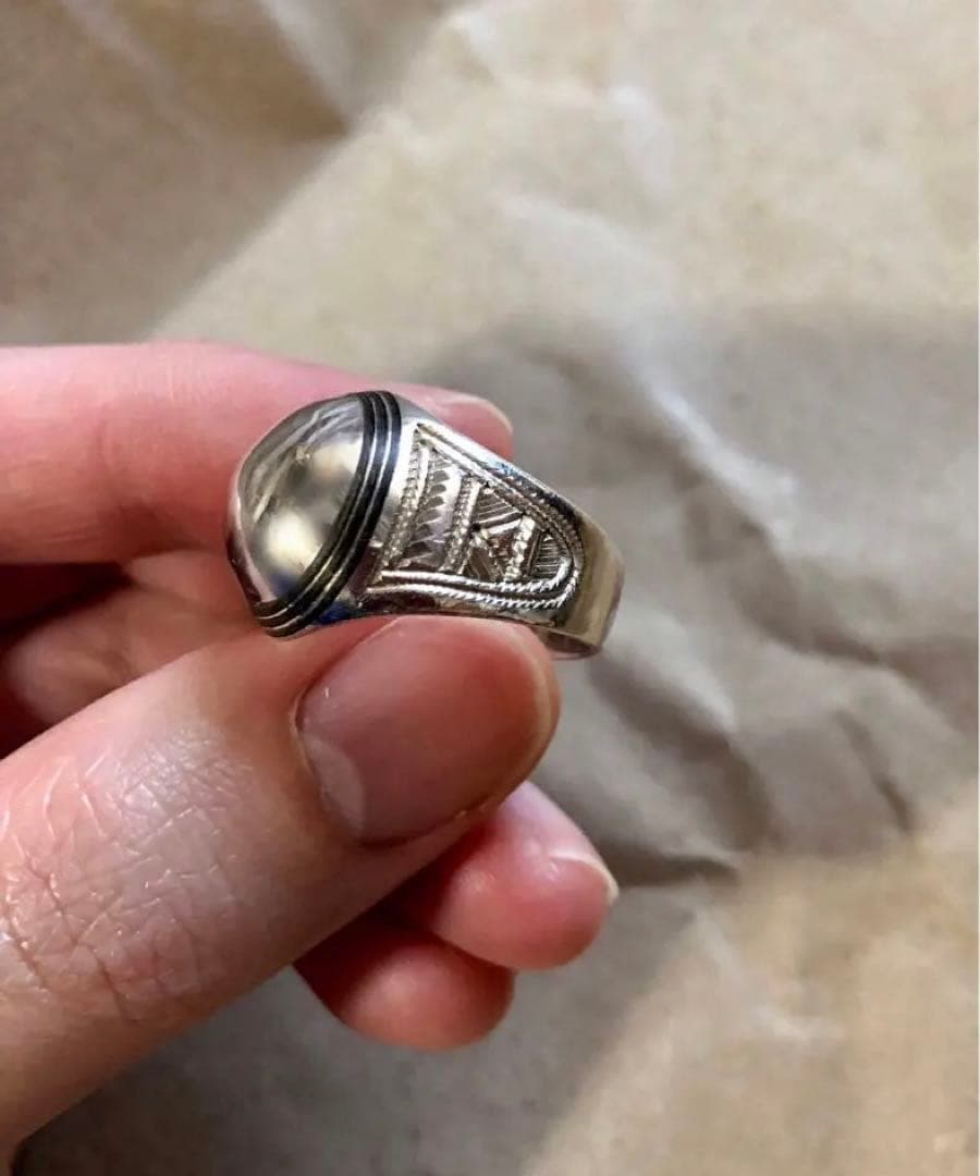 Tuareg シルバー オーバルリング 15.5号 トゥアレグ