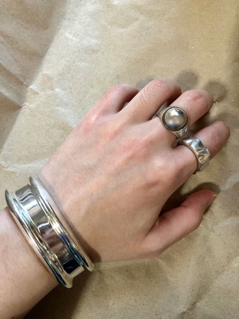 Tuareg シルバー オーバルリング 15.5号 トゥアレグ